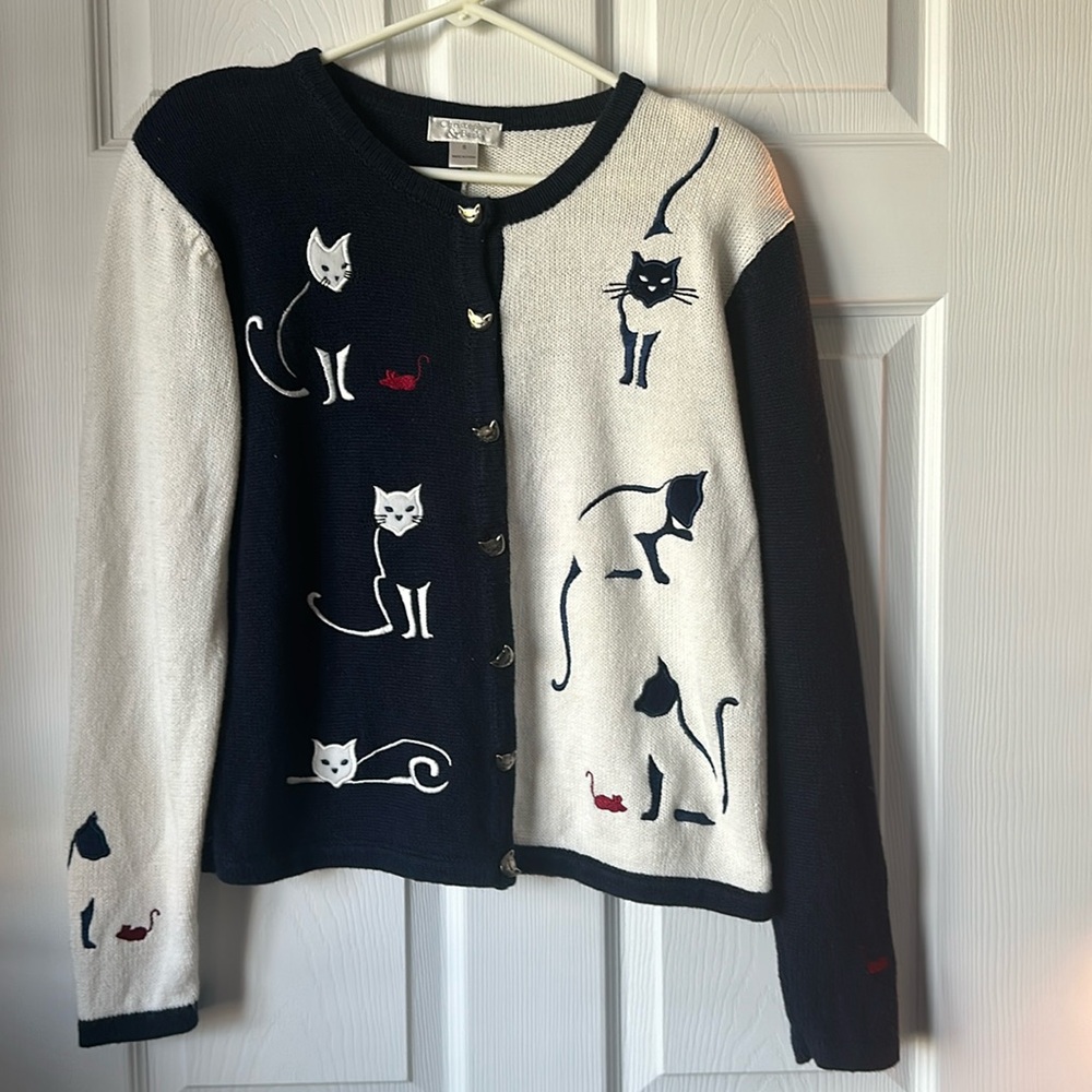 Cat Lover’s Cardigan Sweater